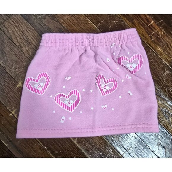 Vintage 80s Andover Togs Pastel Pink Hearts Skirt 2T - Picture 10 of 10